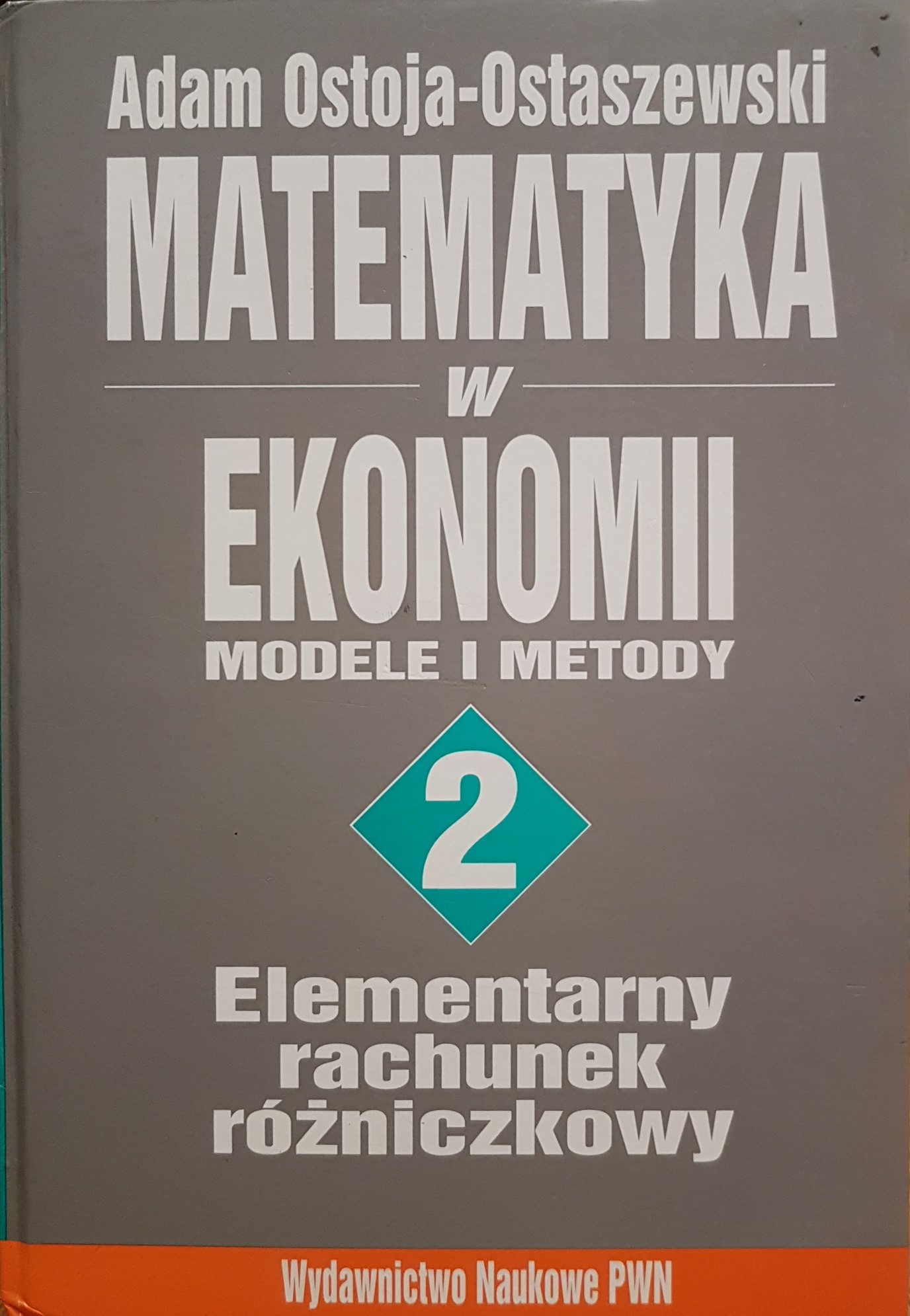 Cover of Matematyka w ekonomii. Modele i metody Tom 2